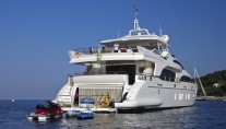 Yacht LA DEA -  Aft View with water toys